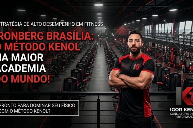 Ironberg Brasília: A Maior Academia do Mundo em Taguatinga e Águas Claras. Chegou a hora de Brasília entender o que significa, de fato, subir o nível de verdade no mundo fitness. Se você acha que já viu grandes estruturas de treino no Distrito Federal, prepare-se para redefinir absolutamente todos os seus padrões. Agora é oficial: a Ironberg chegou em Brasília. E como a própria marca faz questão de cravar, eles não vieram para participar… vieram para dominar. Ocupando o colossal espaço da antiga Leroy Merlin, essa não é apenas mais uma inauguração. É o estabelecimento de um novo império. Mas a grande pergunta que fica para quem leva o treino a sério é: como extrair o máximo dessa megaestrutura? A resposta é simples e direta: unindo a maior academia do mundo com o planejamento estratégico do Personal Trainer Igor Kenol.