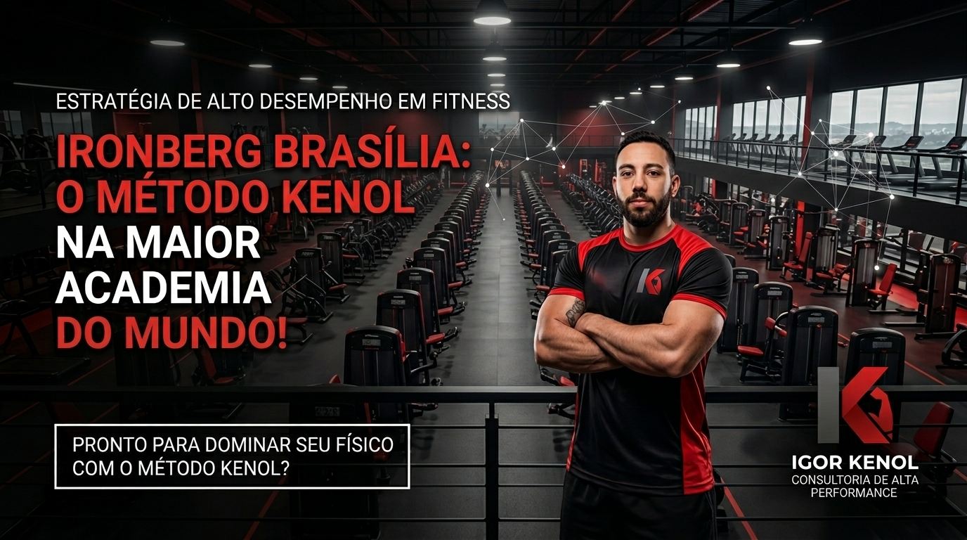 Ironberg Brasília: A Maior Academia do Mundo em Taguatinga e Águas Claras. Chegou a hora de Brasília entender o que significa, de fato, subir o nível de verdade no mundo fitness. Se você acha que já viu grandes estruturas de treino no Distrito Federal, prepare-se para redefinir absolutamente todos os seus padrões. Agora é oficial: a Ironberg chegou em Brasília. E como a própria marca faz questão de cravar, eles não vieram para participar… vieram para dominar. Ocupando o colossal espaço da antiga Leroy Merlin, essa não é apenas mais uma inauguração. É o estabelecimento de um novo império. Mas a grande pergunta que fica para quem leva o treino a sério é: como extrair o máximo dessa megaestrutura? A resposta é simples e direta: unindo a maior academia do mundo com o planejamento estratégico do Personal Trainer Igor Kenol.